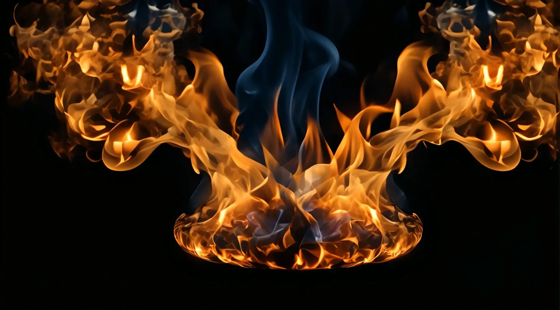 Mesmerizing Fire Play Artistic Smoke and Flame Video
